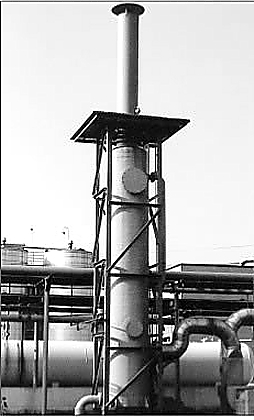The Clean Air Group designed the Union Camp packed tower scrubber used in Union Camp 